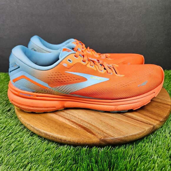 Brooks Men\'s Ghost 15 Running Sneakers Orange Blue Athletic Shoes Size 10.5 D main image 12